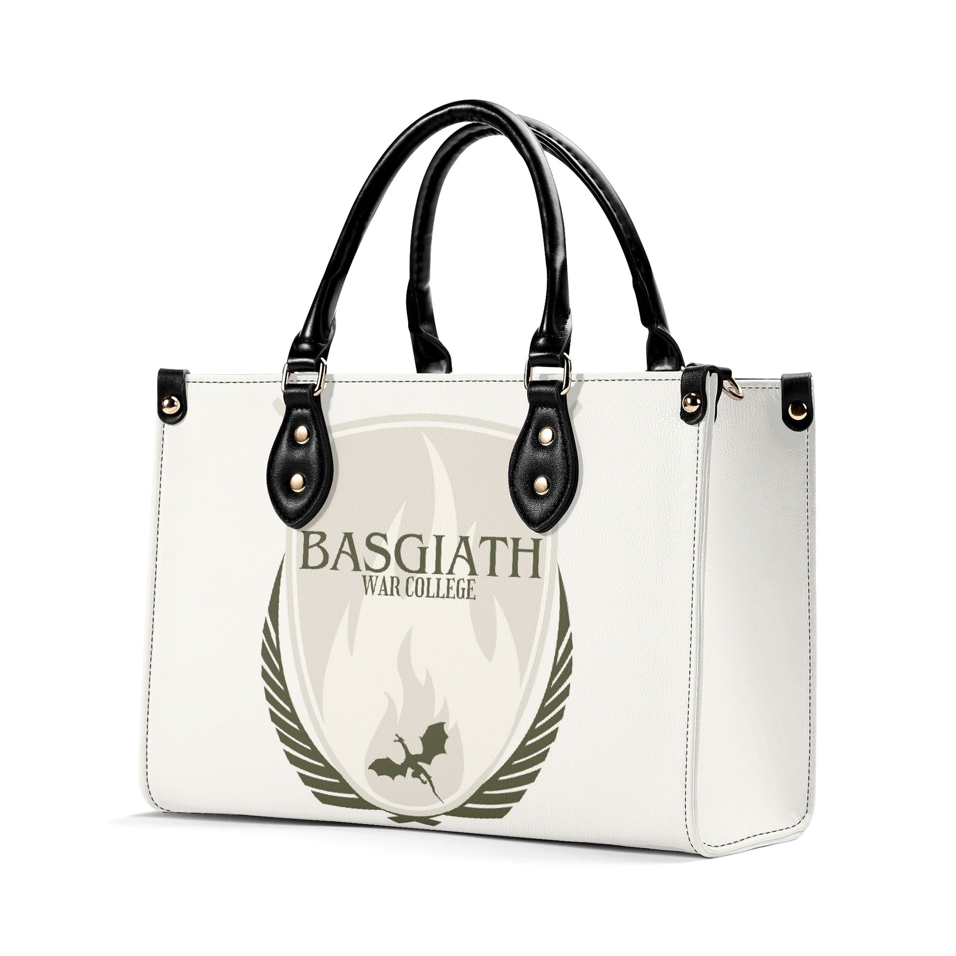 Basgiath War College Leather Bag, Onyx Storm Inspired Bag, Personalized Leather Bag, Fantasy Leather Handbag, Perfect Gift for Women. HBVLR13