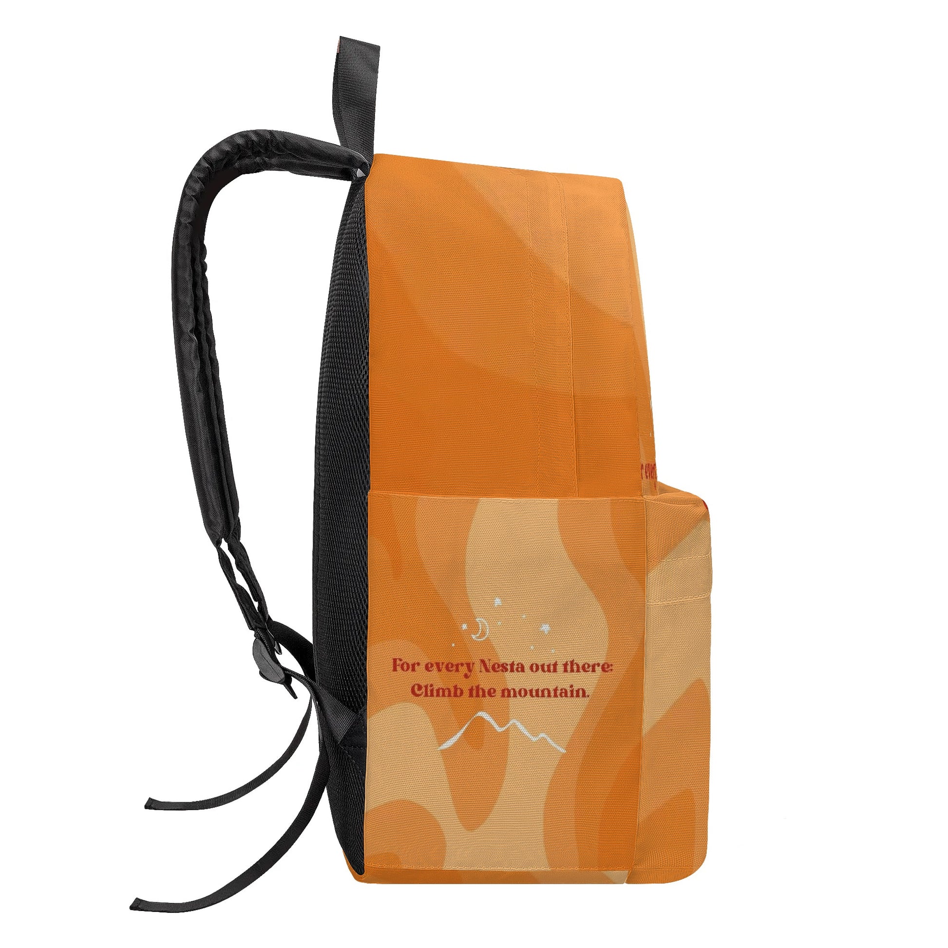 ACOTAR Backpack, Nesta Quote Climb the Mountain, Bookish Gift for Sarah J Maas Fans BPVLR11