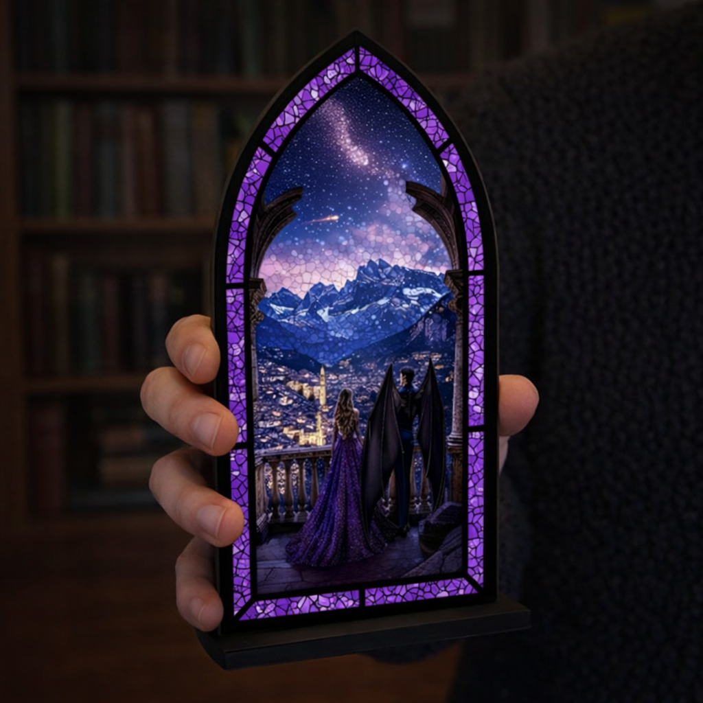 Velaris Book Nook, Feyre and Rhysand Inspired Book Nook, Night Court Fantasy Bookshelf Insert, Book Lover Gift BNVLR36