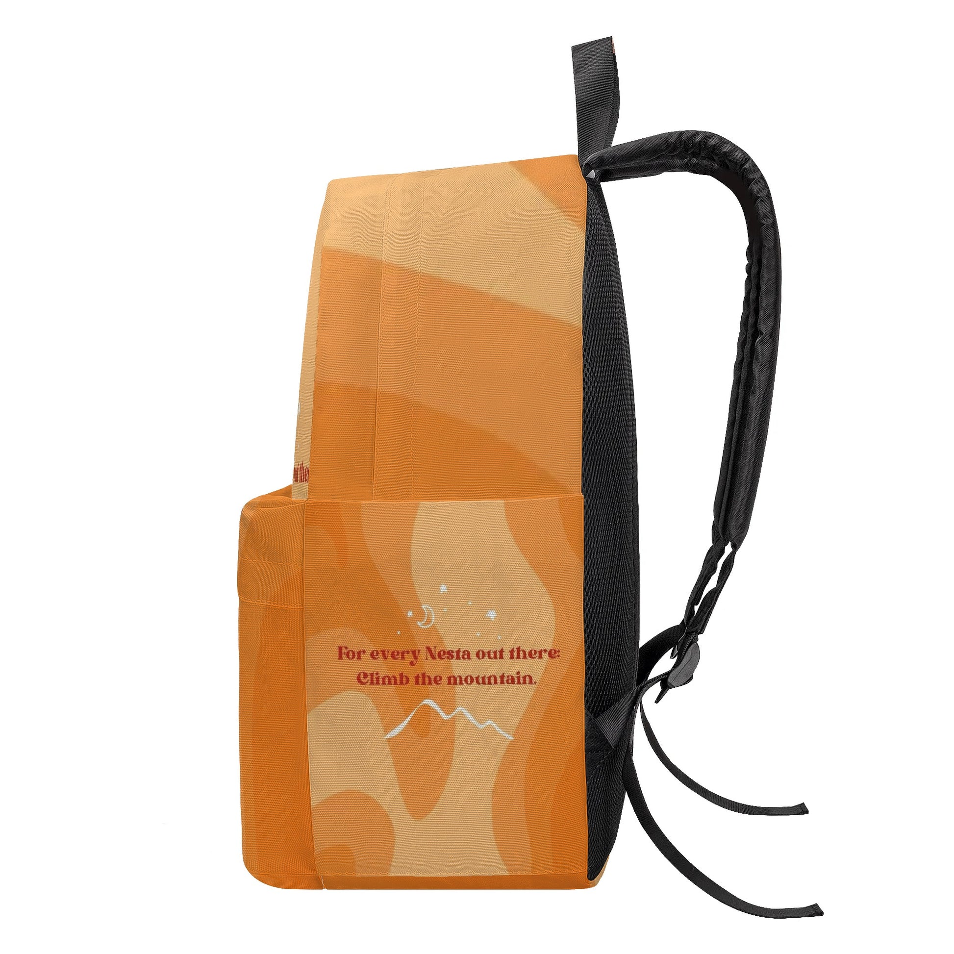 ACOTAR Backpack, Nesta Quote Climb the Mountain, Bookish Gift for Sarah J Maas Fans BPVLR11