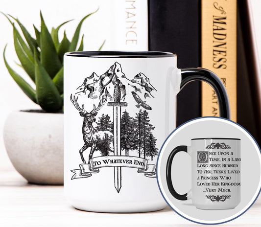 Throne of Glass Mug, To Whatever End, Book Lover gift, Fireheart, Literary Inspired, Bookish merch, BookTok, Aelin Galathynius MGVLR12