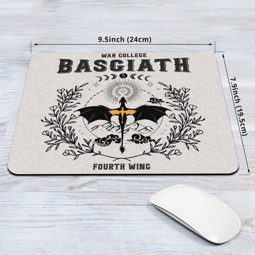 Fourth Wing Basgiath War College Desk Mat, Dragon Riders Mouse Pad, Empyrean Series Desk Pad Gift DMVLR10