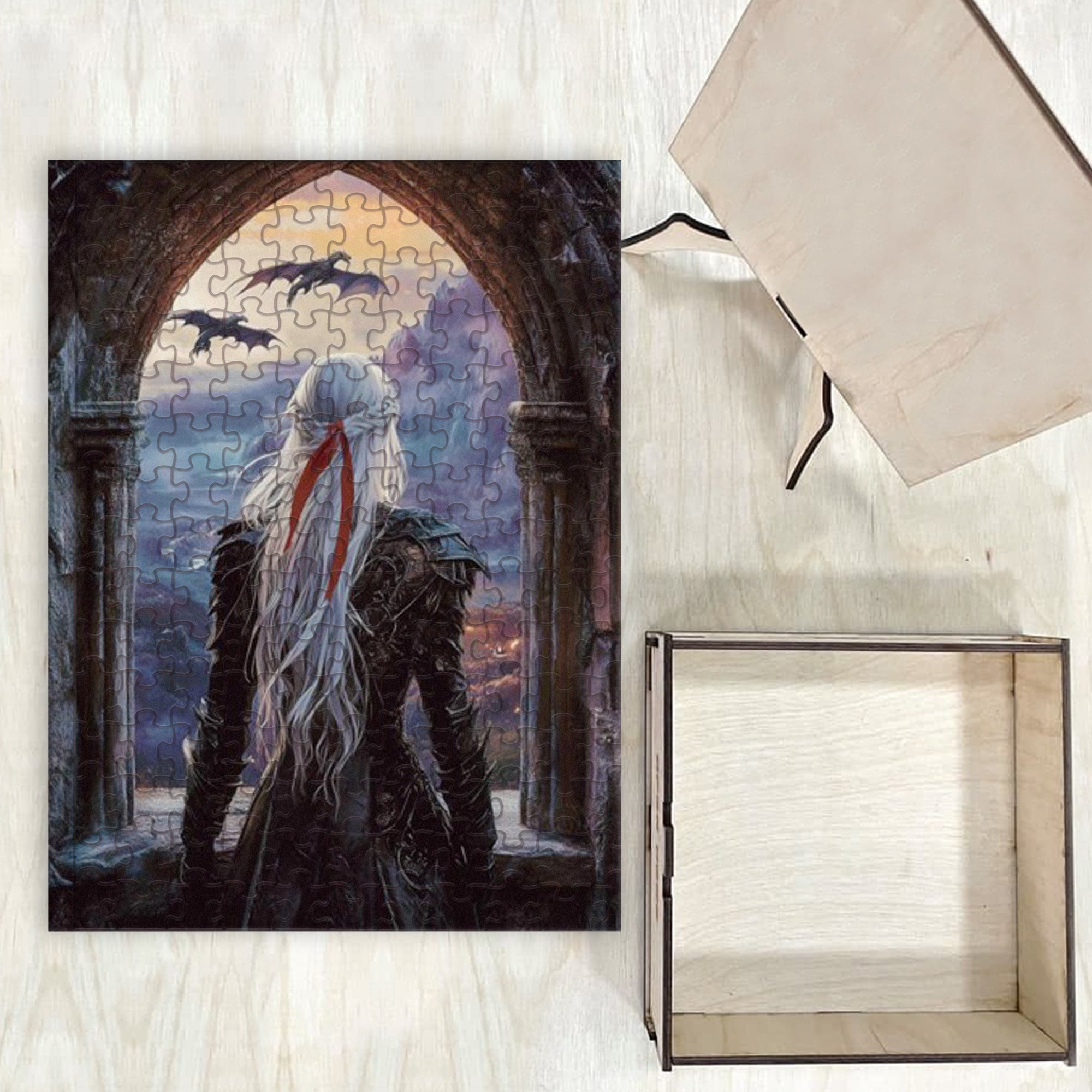 Throne of Glass Puzzle Celaena Sardothien, Fantasy Wooden Jigsaw Puzzle Bookish Gift for Sarah J Maas Fans PVLR14