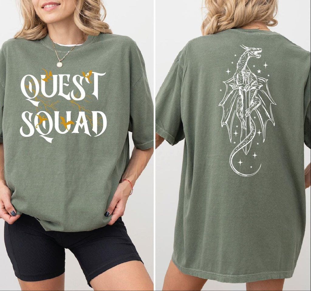 Onyx Storm Comfort Color T-Shirt, Fourth Wing Quest Squad Comfort Colors Shirt, Onyx Storm Riorson House Shirt, Violent Sorrengail Dragon Rider, Gift For Book Lover CFVLR51