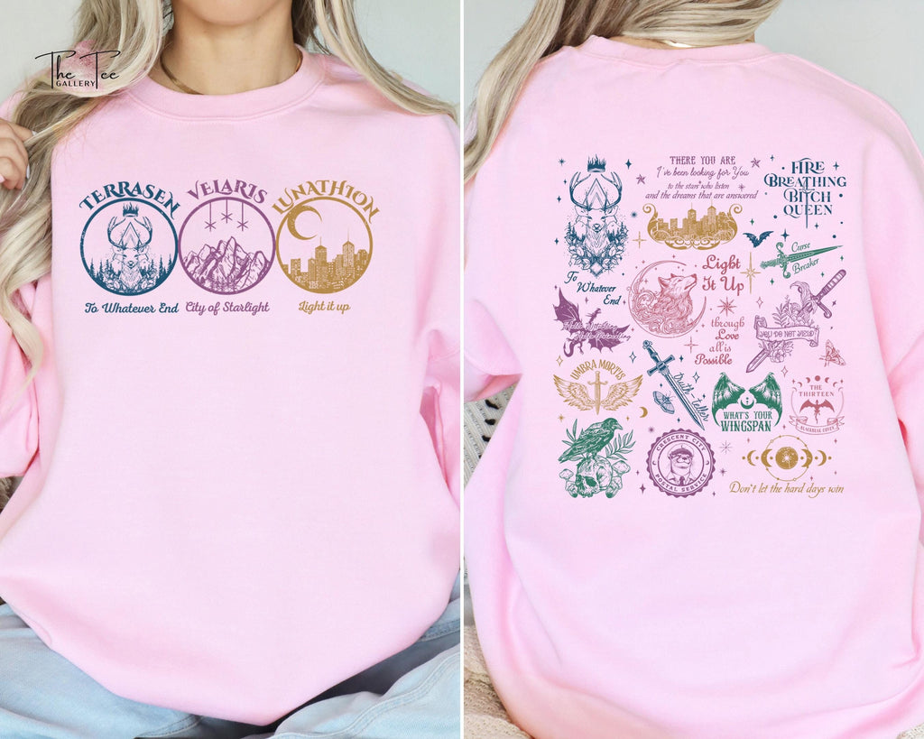 Comfort Colors® Throne of Glass Acotar Sweatshirt, Fireheart Hoodie, Crescent City Merch, Throne of Glass Merch, Darkness Claim Us, Throne Of Glass CFVLR83