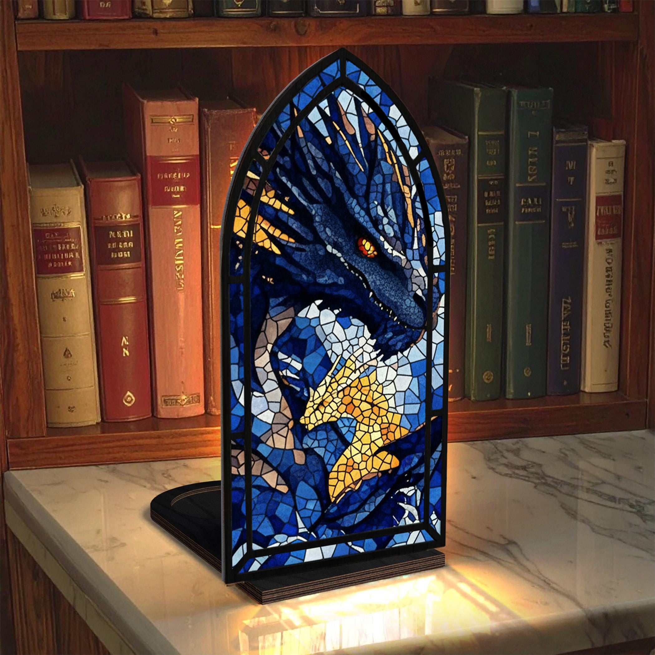 Tairn and Andarna Fourth Wing Dragon Book Nook, Fantasy Bookshelf Insert Decor Gift, Bookish Gift, Fantasy Collectible BNVLR12