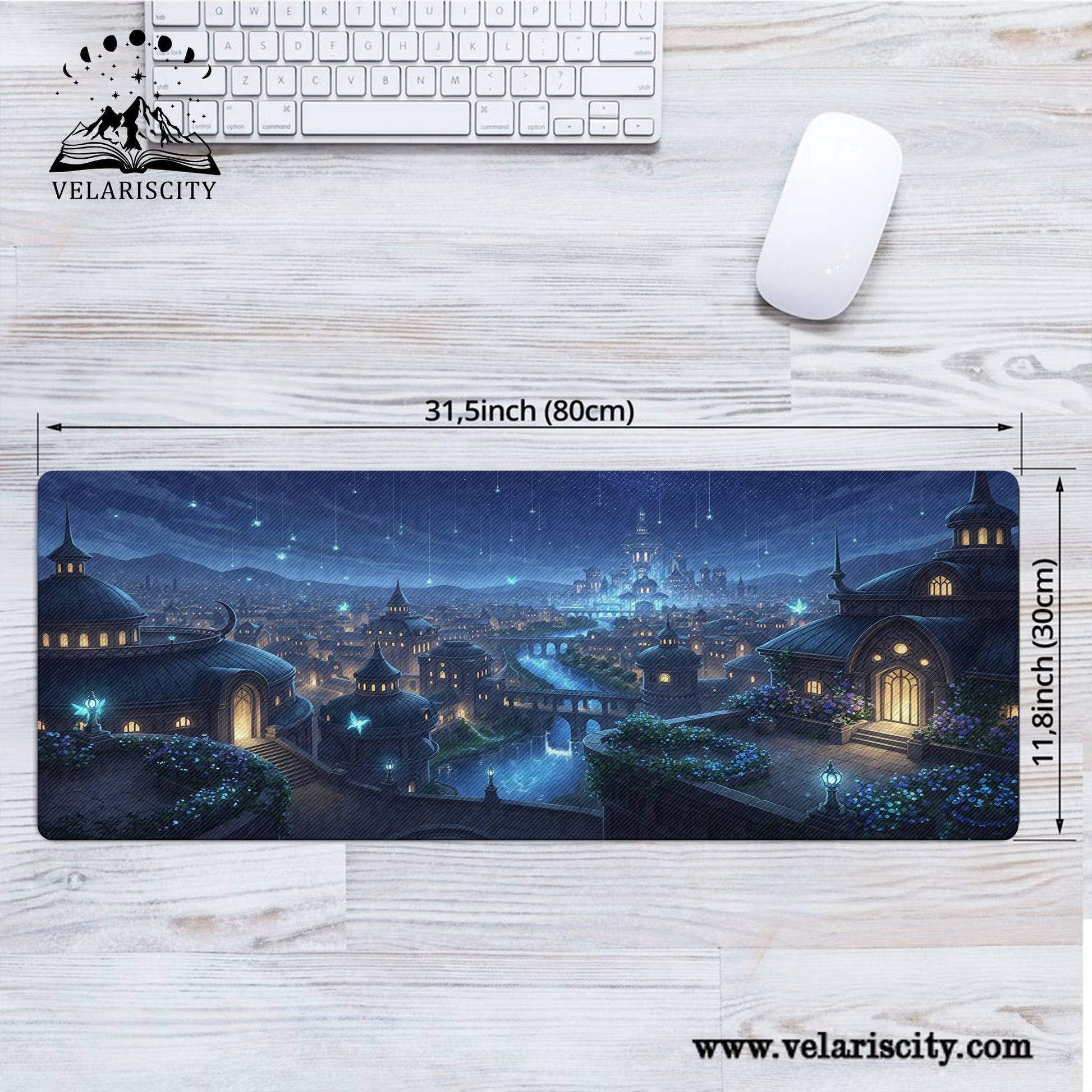 Velaris Desk Mat, ACOTAR City of Starlight Desk Pad, A Court of Thorns and Roses Mouse Pad DMVLR22