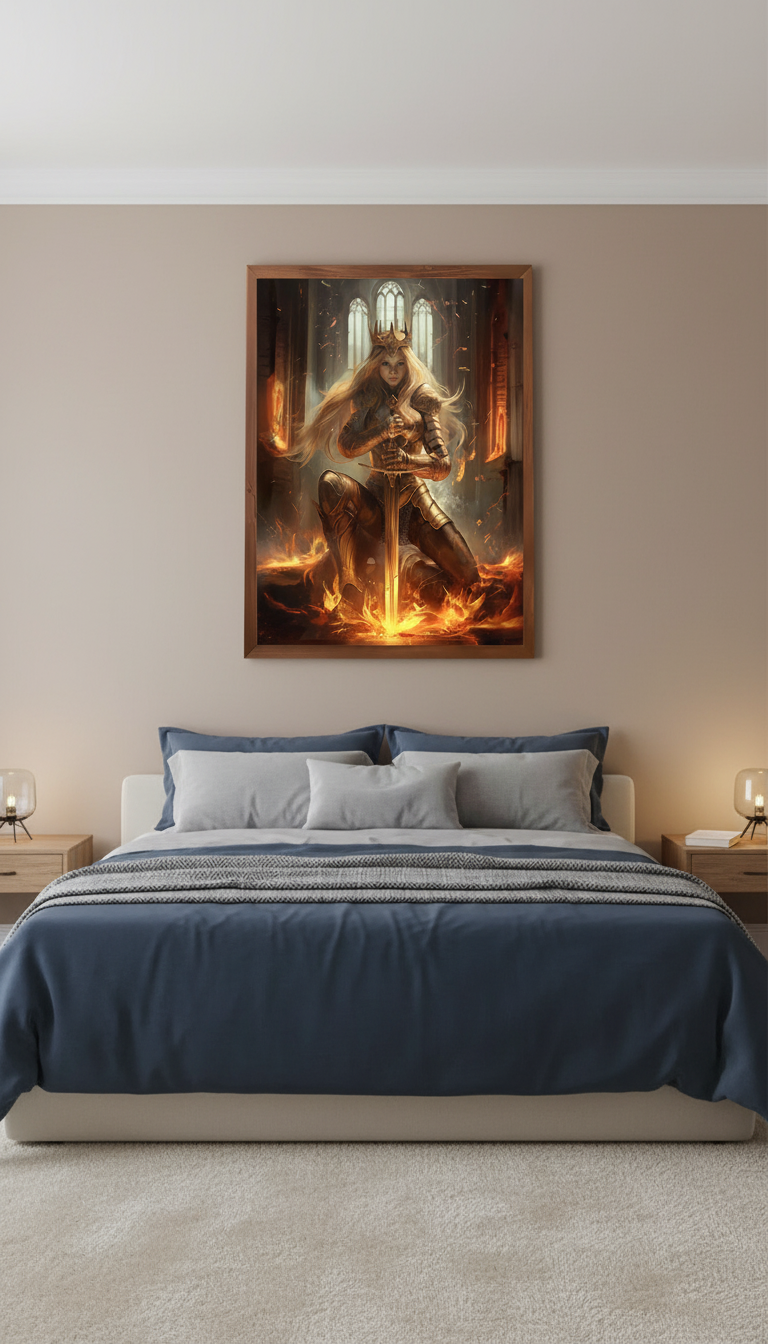Aelin Galathynius Print, Throne of Glass Bookish Wall Art, Sarah J. Maas Fantasy Reader Gift VLRP77