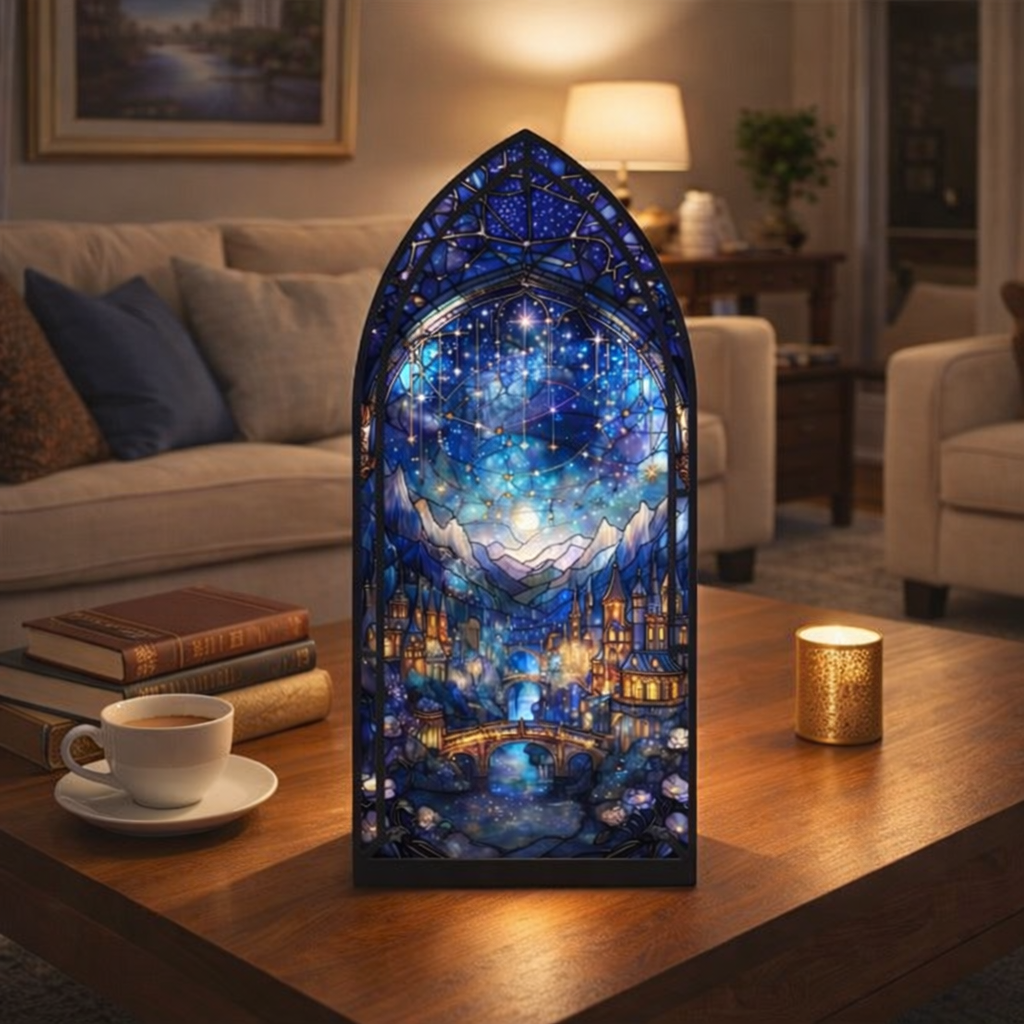 ACOTAR Inspired Book Nook, Velaris Starry Night Book Nook, Fantasy Wooden Book Sign, Book Lover Gift BNVLR37