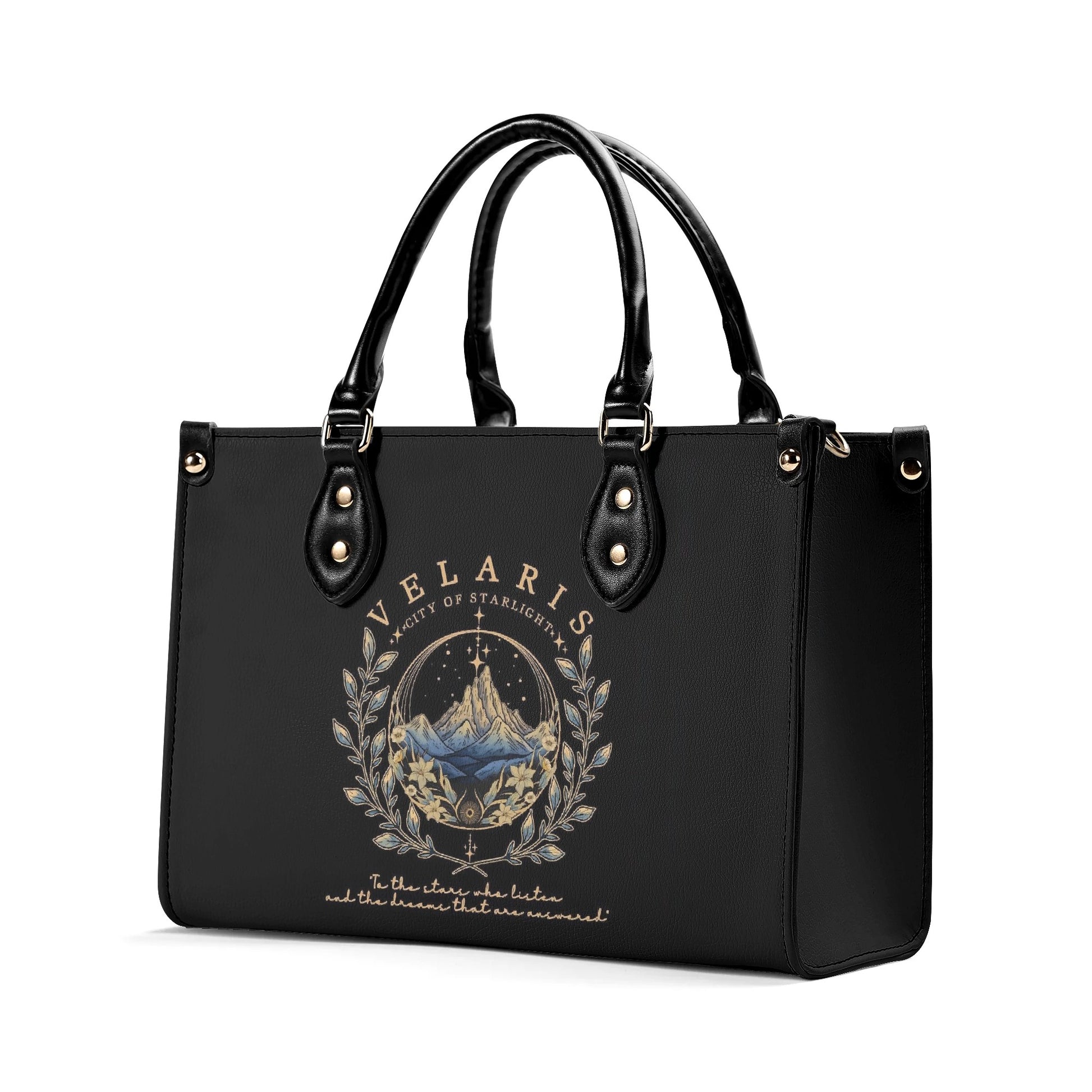 Velaris Leather Bag, ACOTAR Inspired Bag, Personalized Leather Bag, Fantasy Leather Handbag, Perfect Gift for Women. HBVLR14
