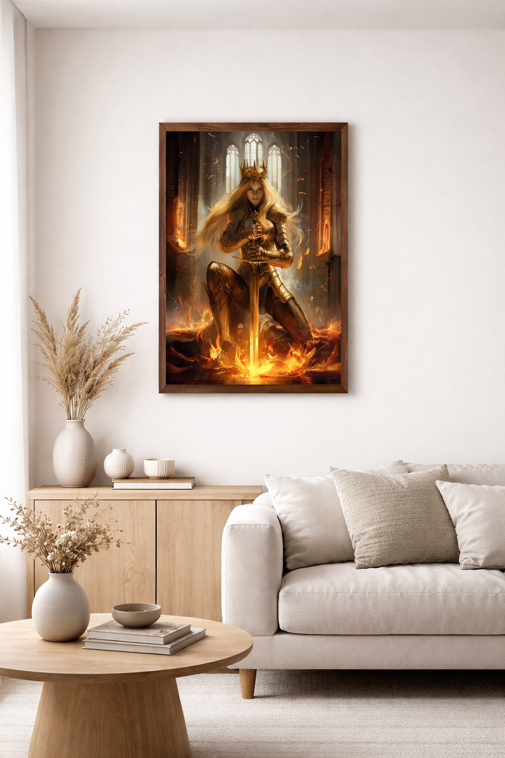 Aelin Galathynius Print, Throne of Glass Bookish Wall Art, Sarah J. Maas Fantasy Reader Gift VLRP77