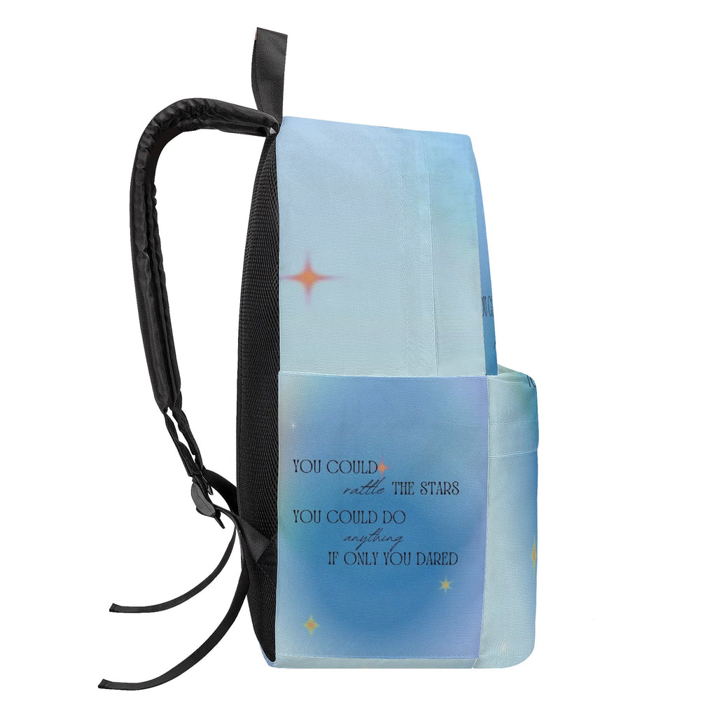 You Could Rattle The Stars Backpack, Inspirational Quote Bag, ACOTAR Inspired Bookish Gift BPVLR12