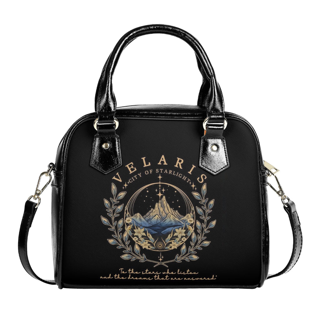Velaris Leather Bag, ACOTAR Inspired Bag, Personalized Leather Bag, Fantasy Leather Handbag, Perfect Gift for Women. HBVLR14