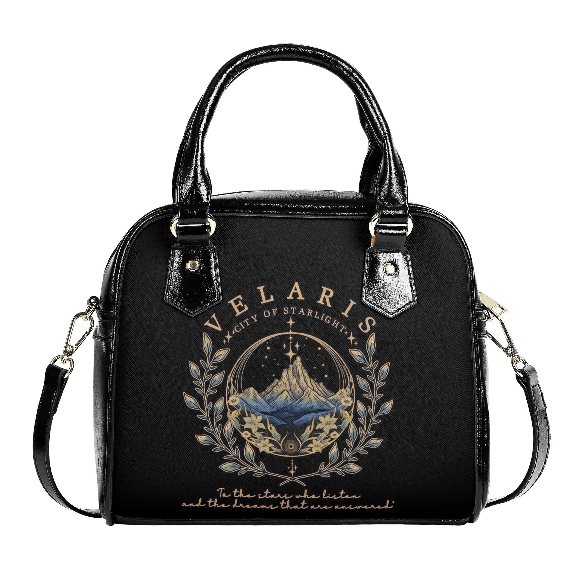 Velaris Leather Bag, ACOTAR Inspired Bag, Personalized Leather Bag, Fantasy Leather Handbag, Perfect Gift for Women. HBVLR14