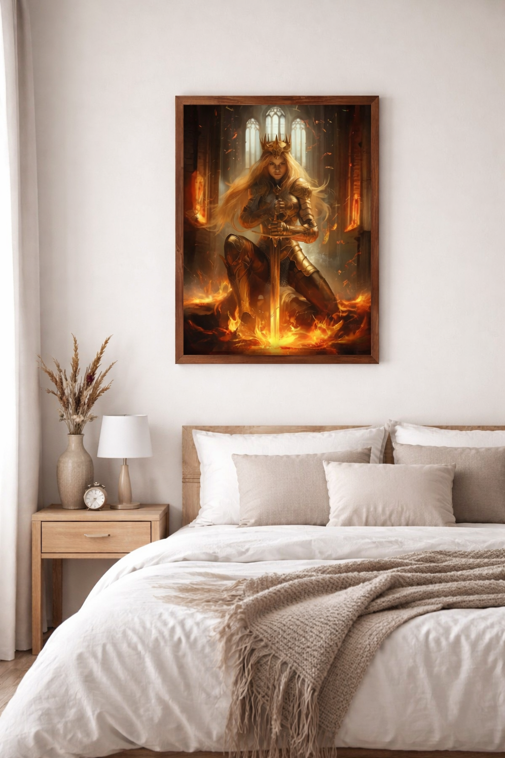 Aelin Galathynius Print, Throne of Glass Bookish Wall Art, Sarah J. Maas Fantasy Reader Gift VLRP77