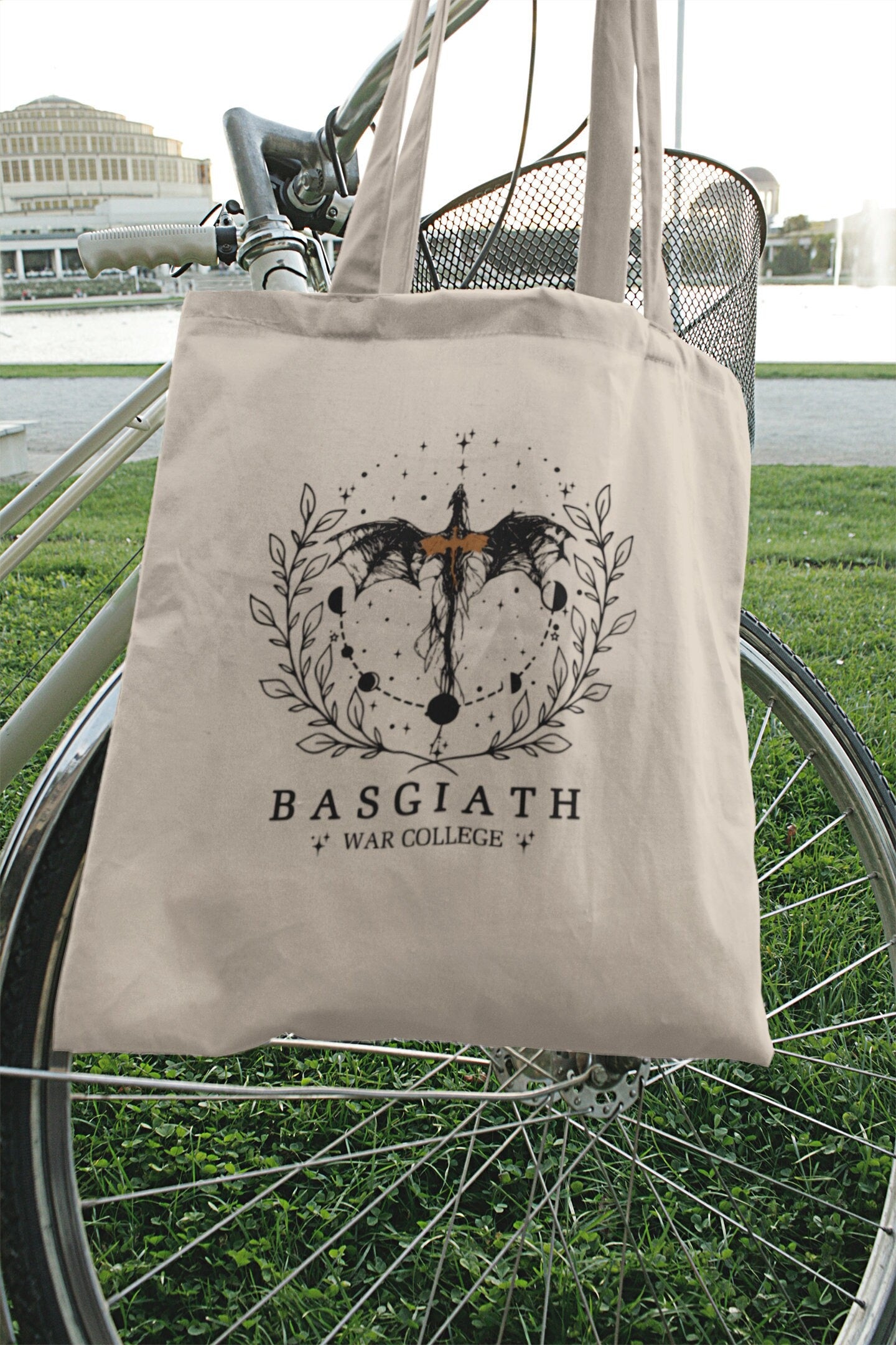 Basgiath War College, Eco Tote Bag, Reusable, Cotton Canvas Tote Bag, Sustainable Bag, Perfect Gift, Christmas, The Empyrean Series TBVLR12