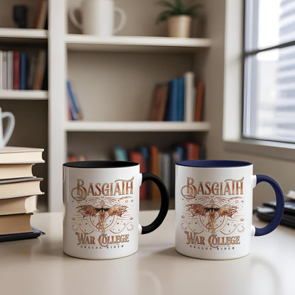 Basgiath War College Mug, Onyx Storm Ceramic Mug, Fourth Wing Fan Merch, Bookish Mug, Bookish Gift for Readers MGVLR14