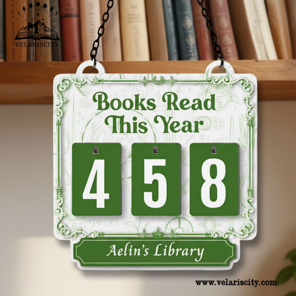 Personalized Book Tracker Sign, Throne of Glass Book Tracker, Fantasy Reading Tracker, Book Decor, Book Lover Gift BTVLR14