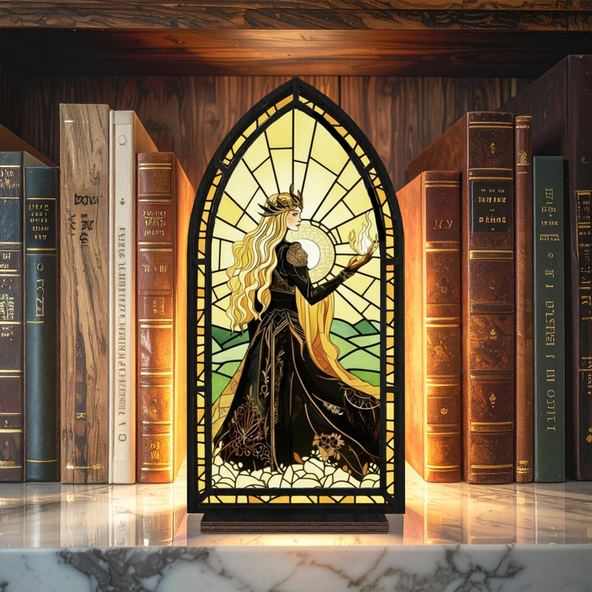 Aelin Throne of Glass Book Nook, TOG Series Bookshelf Insert, Fantasy Decor, Bookish Gift, Sarah J Maas Collectible BNVLR13
