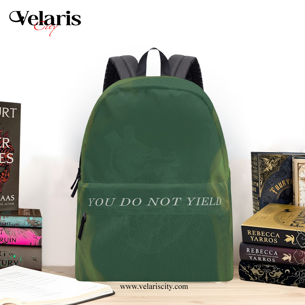 You do not yield Backpack, Throne of Glass Inspired Book Bag, Sarah J Maas Gift BPVLR15