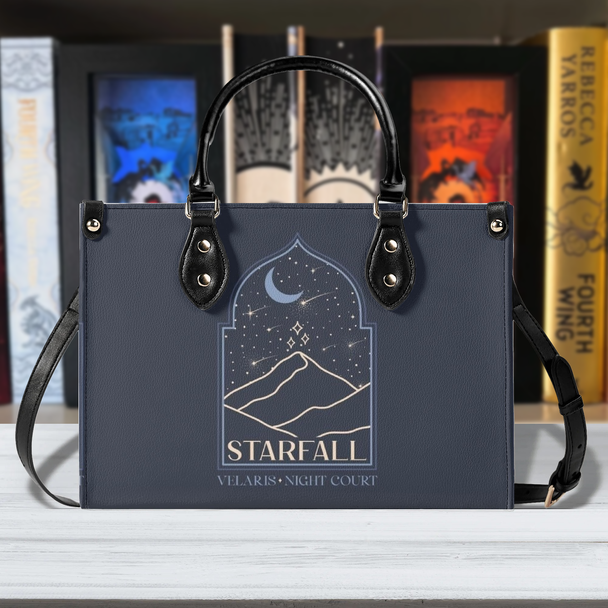Velaris Inspired Leather Bag ,Starfall Inspired Bag, Personalized Leather Bag, Fantasy Leather Handbag, Perfect Gift for Women. HBVLR16
