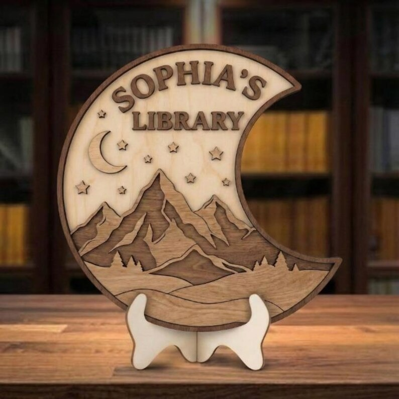 Personalized City of Starlight Book Sign, Velaris Fantasy Sign, ACOTAR Bookshelf Decor, Starburst Velaris Star Night Book Nook BTVLR49