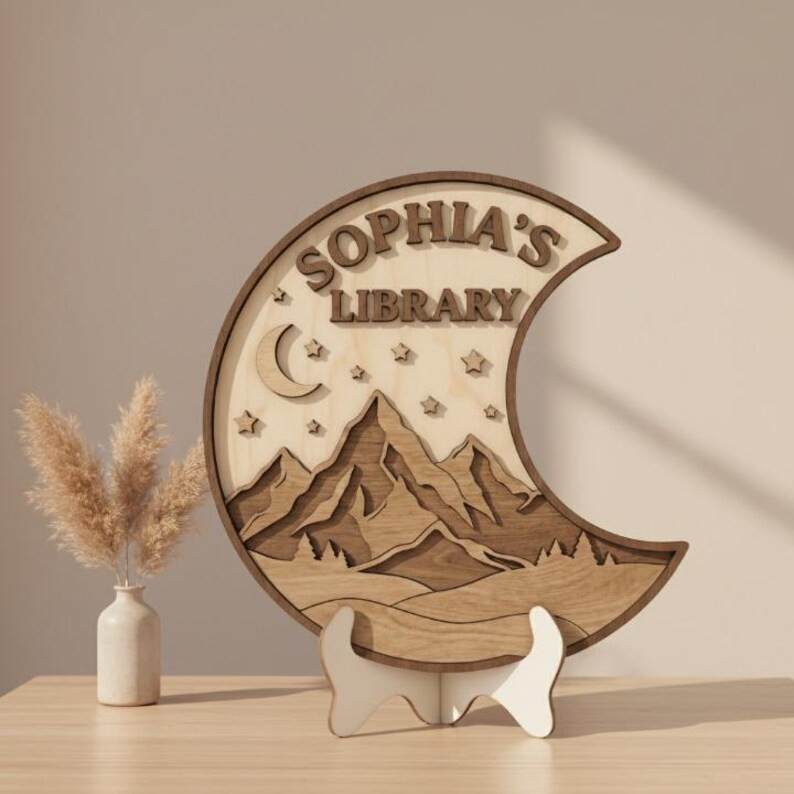 Personalized City of Starlight Book Sign, Velaris Fantasy Sign, ACOTAR Bookshelf Decor, Starburst Velaris Star Night Book Nook BTVLR49