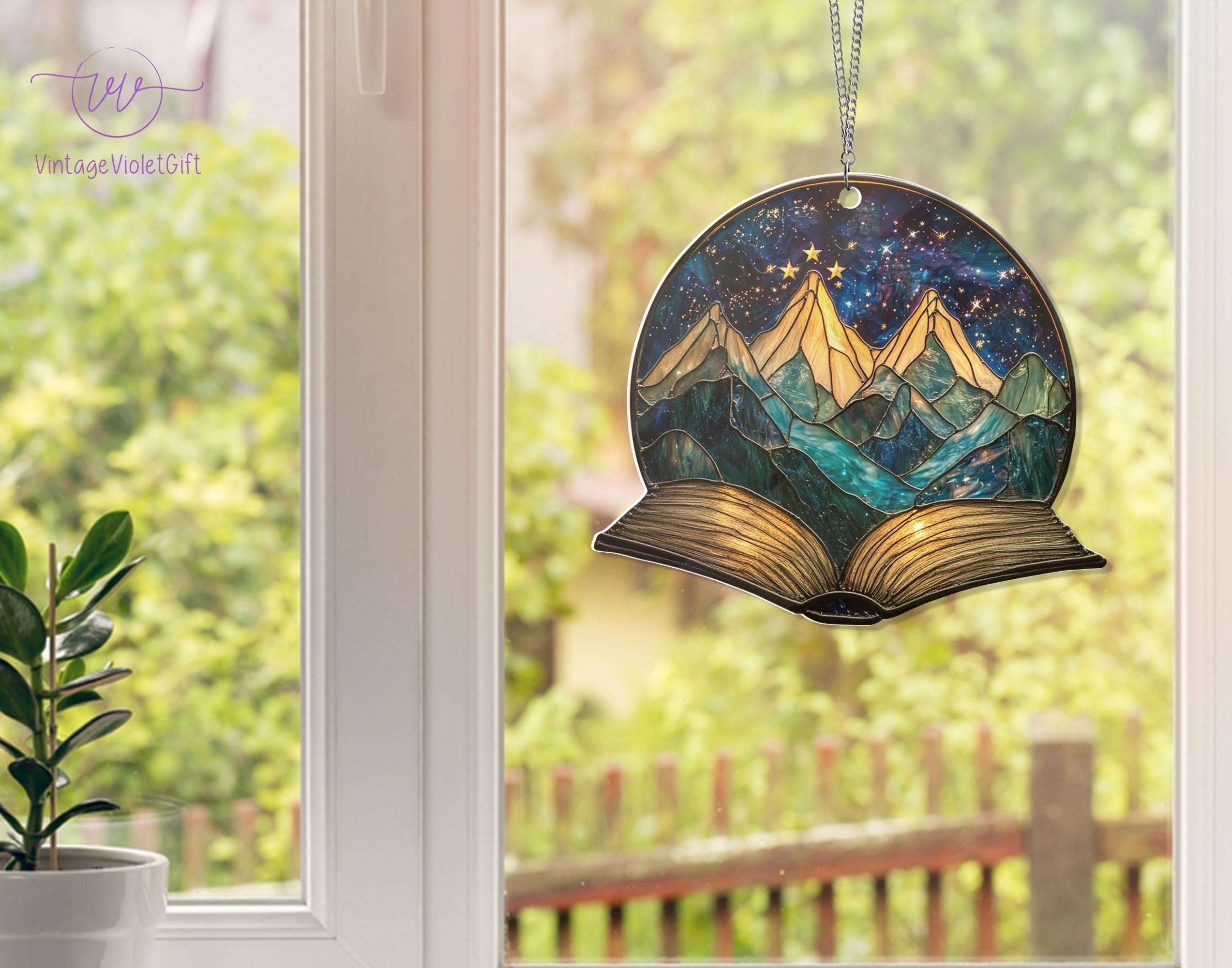 ACOTAR Velaris Night Court Suncatcher Ornament, Fantasy Book Reader Gift, Night Court Acrylic Window Hanging, Bookshelf Decor, Book Lover Gift,Bookish Gift SGVLR14