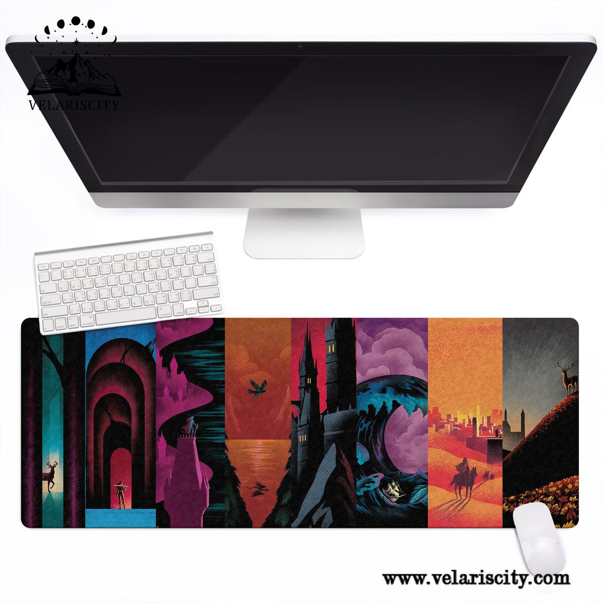 TOG Desk Mat, Kingdom of Ash Dragon Mouse Pad, Dark Academia & Booktok Literary Gift, Fireheart Inspired Desk Mat DMVLR39