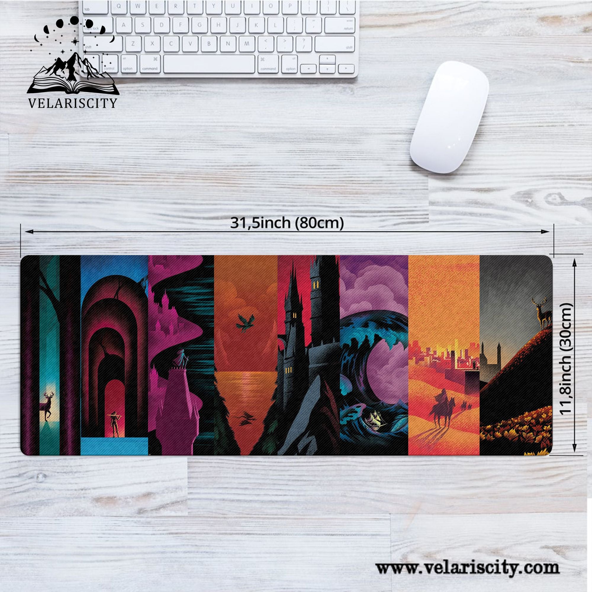 TOG Desk Mat, Kingdom of Ash Dragon Mouse Pad, Dark Academia & Booktok Literary Gift, Fireheart Inspired Desk Mat DMVLR39