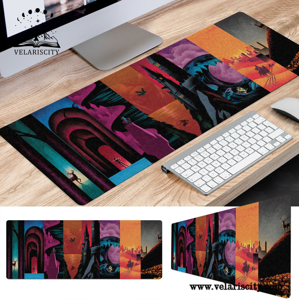 TOG Desk Mat, Kingdom of Ash Dragon Mouse Pad, Dark Academia & Booktok Literary Gift, Fireheart Inspired Desk Mat DMVLR39