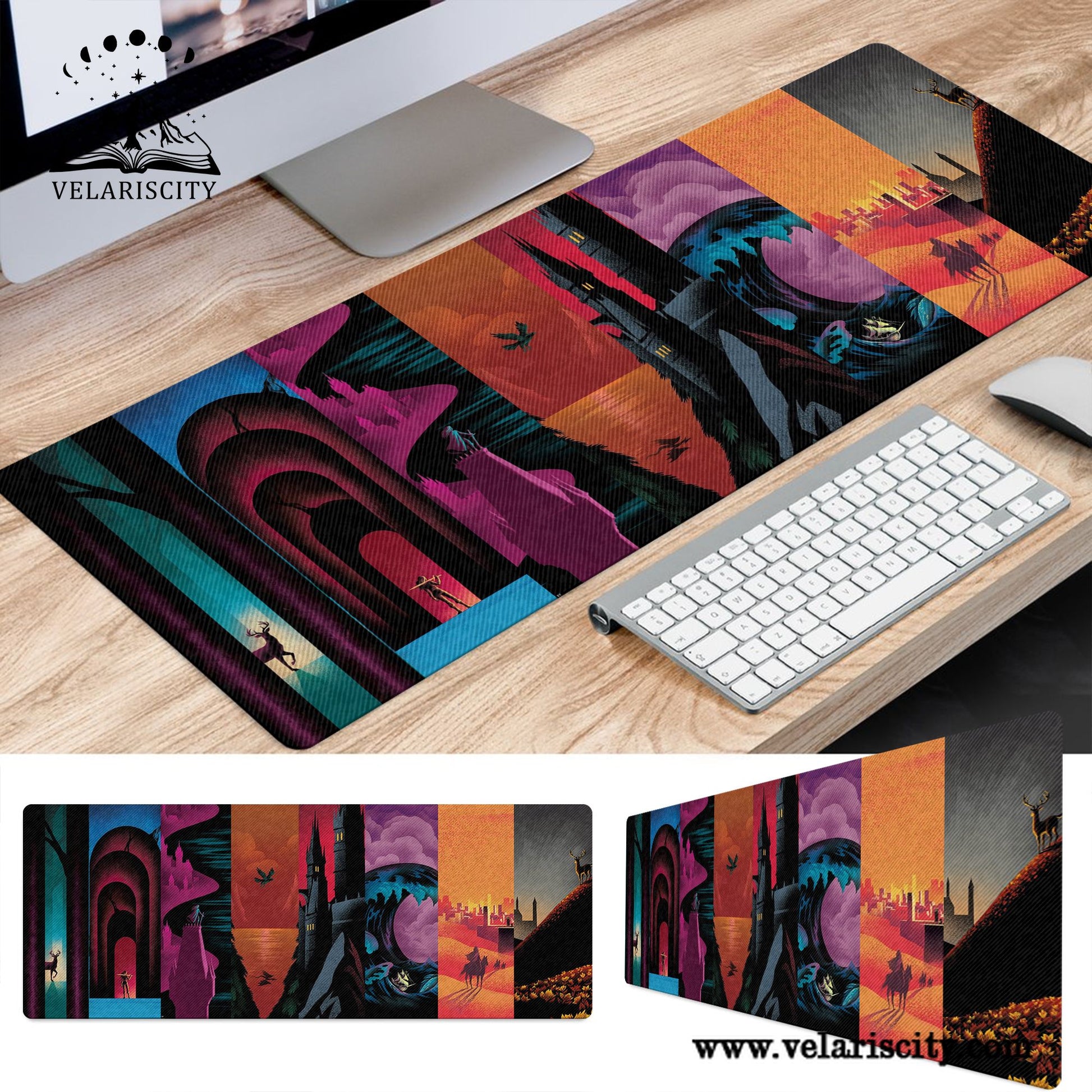 TOG Desk Mat, Kingdom of Ash Dragon Mouse Pad, Dark Academia & Booktok Literary Gift, Fireheart Inspired Desk Mat DMVLR39
