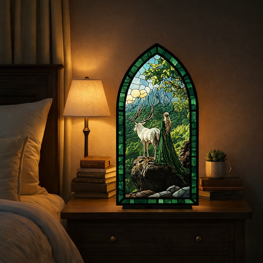 Aelin Book Nook, TOG Book Nook, Throne of Glass Fantasy Arch Window Lamp, Bookshelf Insert, Bookish Gift BNVLR39