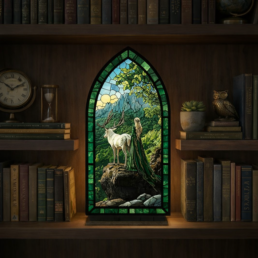 Aelin Book Nook, TOG Book Nook, Throne of Glass Fantasy Arch Window Lamp, Bookshelf Insert, Bookish Gift BNVLR39