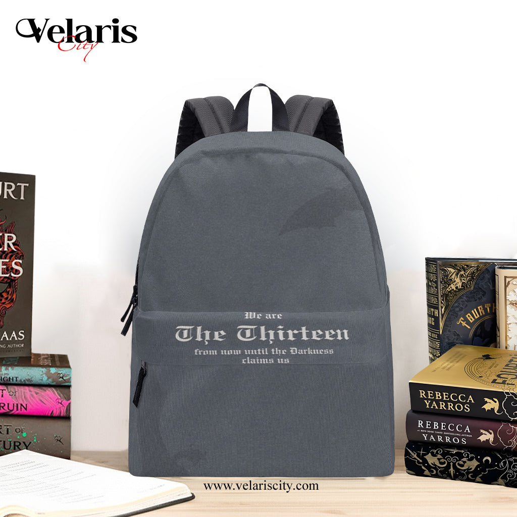 Throne of Glass Backpack, The Thirteen Quote Backpack, Throne of Glass Inspired Book Bag, Sarah J Maas Gift BPVLR16