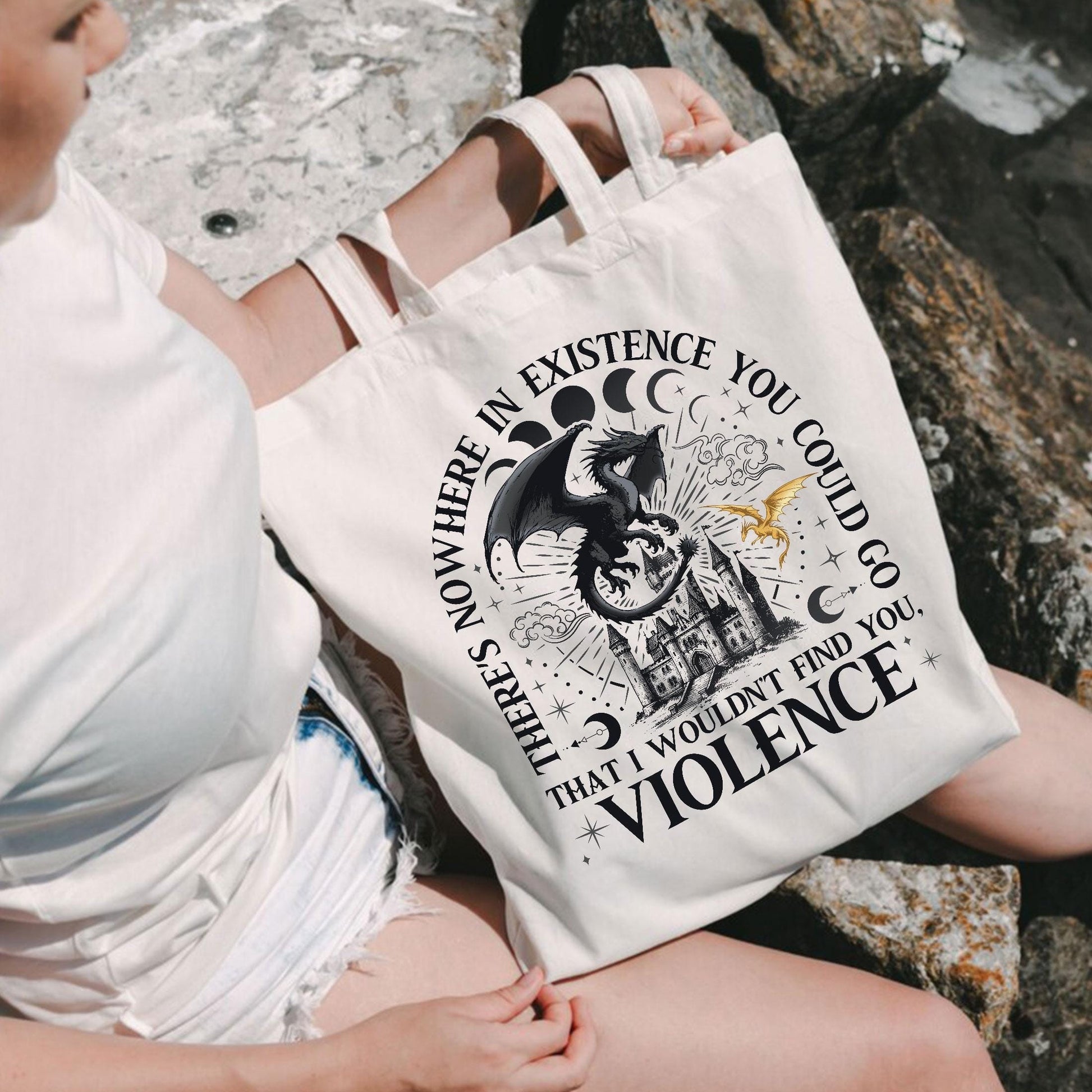 Basgiath War College, Eco Tote Bag, Reusable, Cotton Canvas Tote Bag, Sustainable Bag, Perfect Gift, Christmas, The Empyrean Series TBVLR14