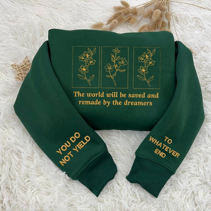 Throne Of Glass Embroidered Sweatshirts, Sarah J. Maas, Throne Of Glass Quote, Empire of Storms, Heir of Fire, Bookish Shirt VEMB34