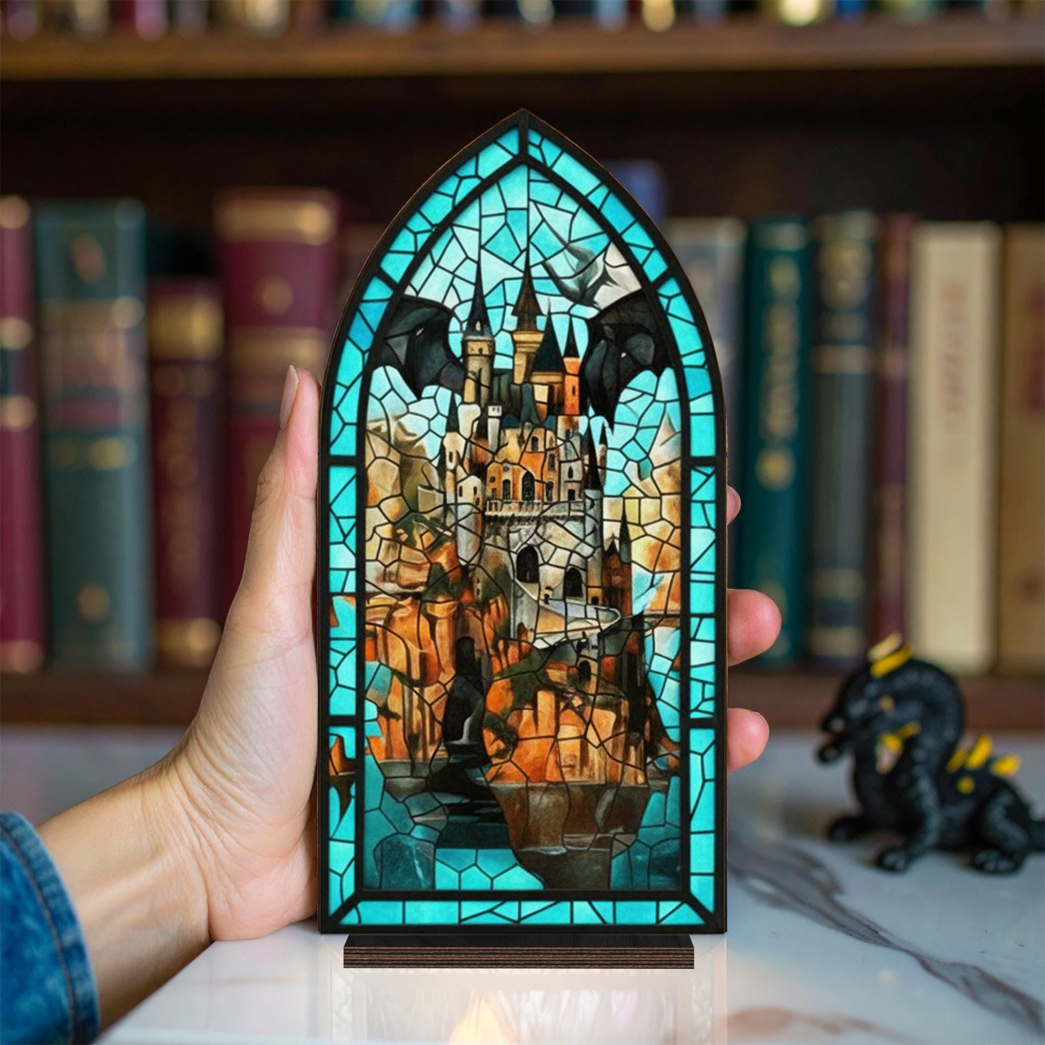 Basgiath War College Fourth Wing Book Nook, Fantasy Bookshelf Insert, Dragon Decor, Bookish Gift, Fantasy Collectible BNVLR15