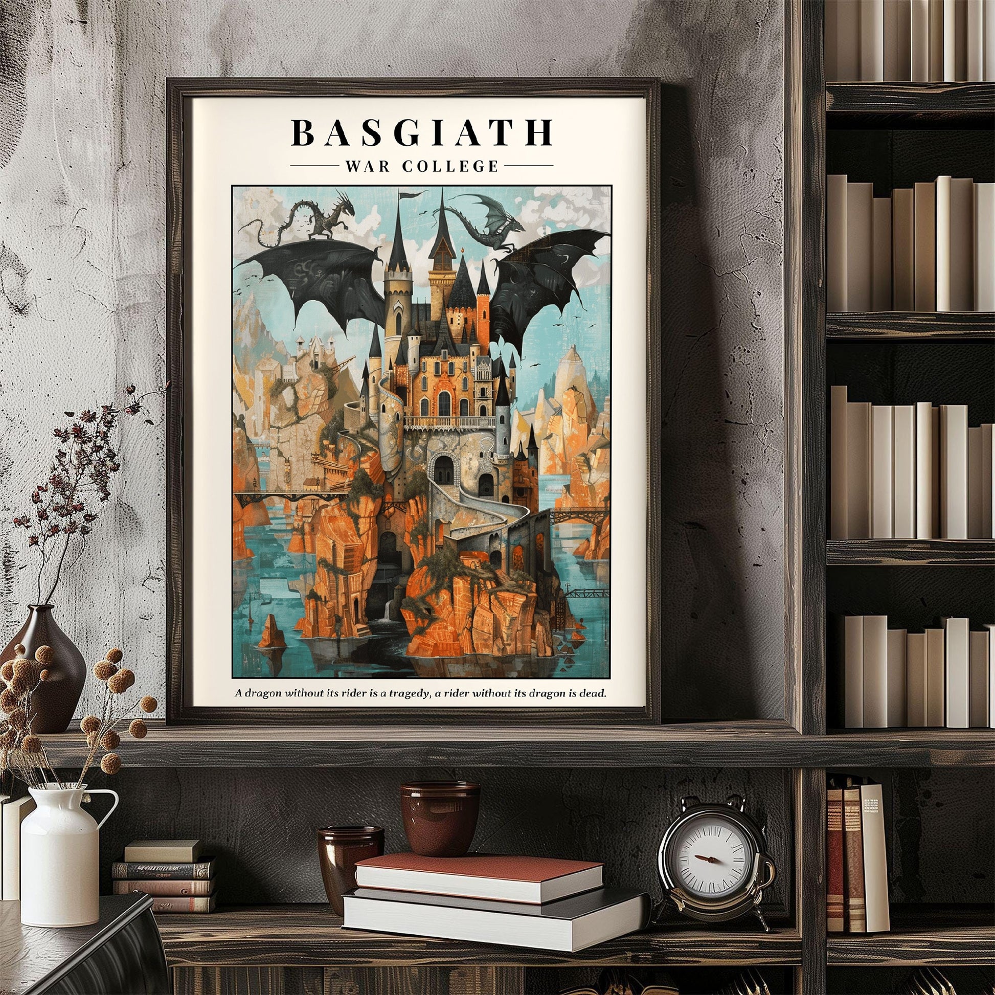 Basgiath War College Surrealism Digital Art, Fourth Wing Art, Iron Flame Art, 4th Wing Art, Empyrean Dragons , 4th Wing Book Quote VLRP37