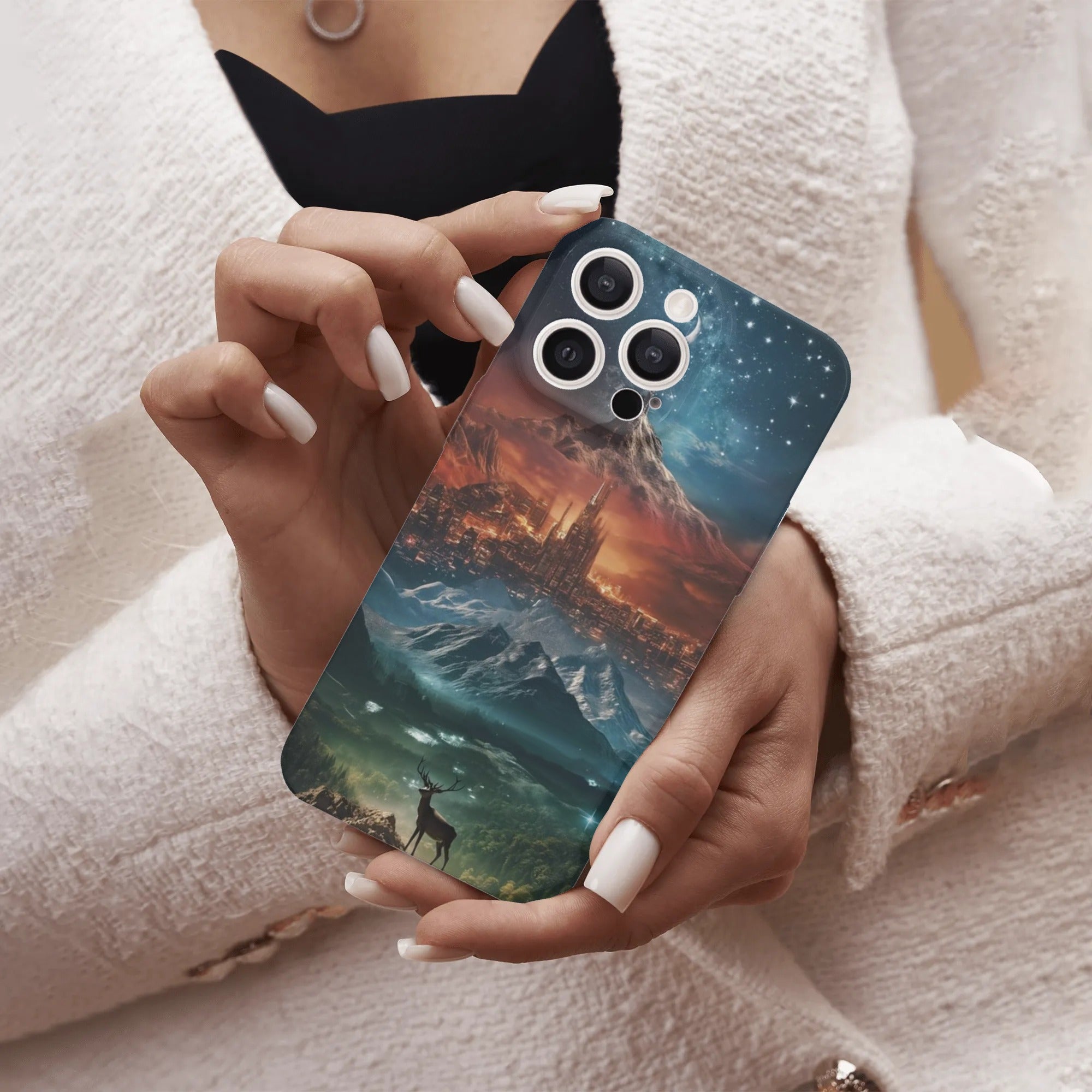 Throne of Glass iPhone Case, Fantasy Art Phone Cover, Aelin and the Kingdoms, Magical Landscape, Fantasy Book Lover Phone Cas PCVLR89