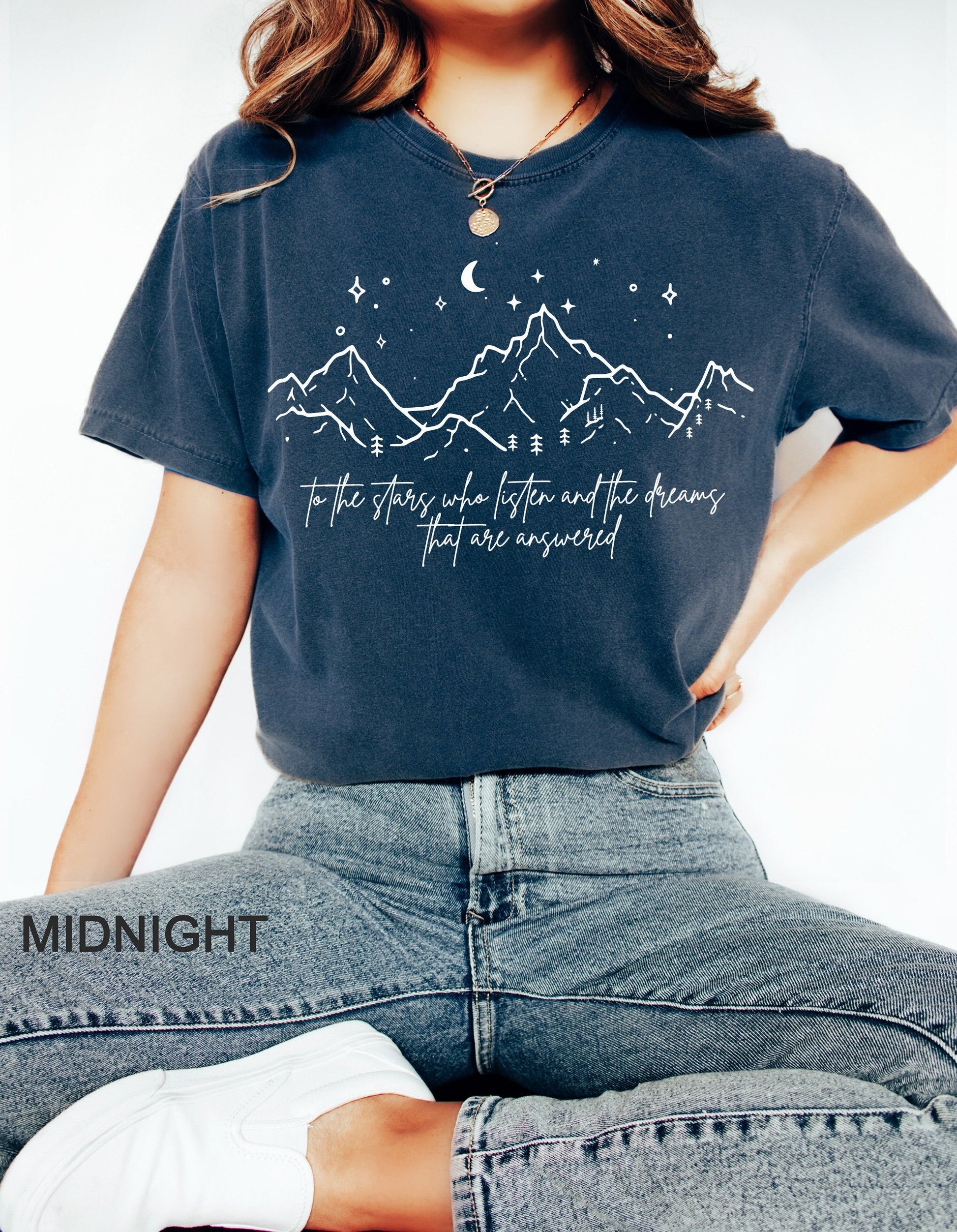 Comfort Colors® SJM, Velaris shirt,To the stars who listen and the dreams that are answer, A Court of Thorns and Roses, iprintasty of Dreams CFVLR65