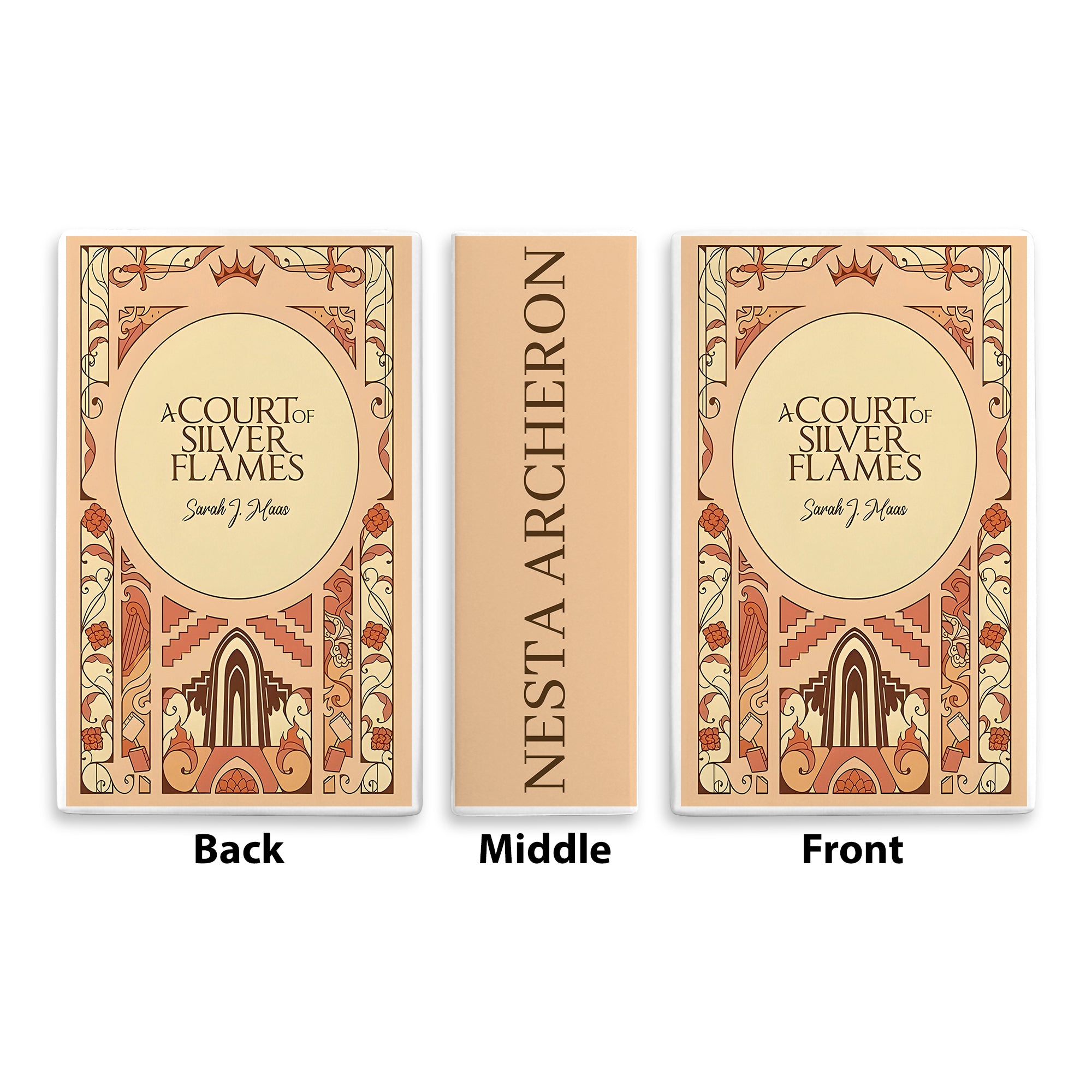 A Court of Silver Flames Ceramic Book Vase, Feminine Power Fantasy Decor, Nesta Archeron Retro Aesthetic Gift for Book Lovers CVVRL16