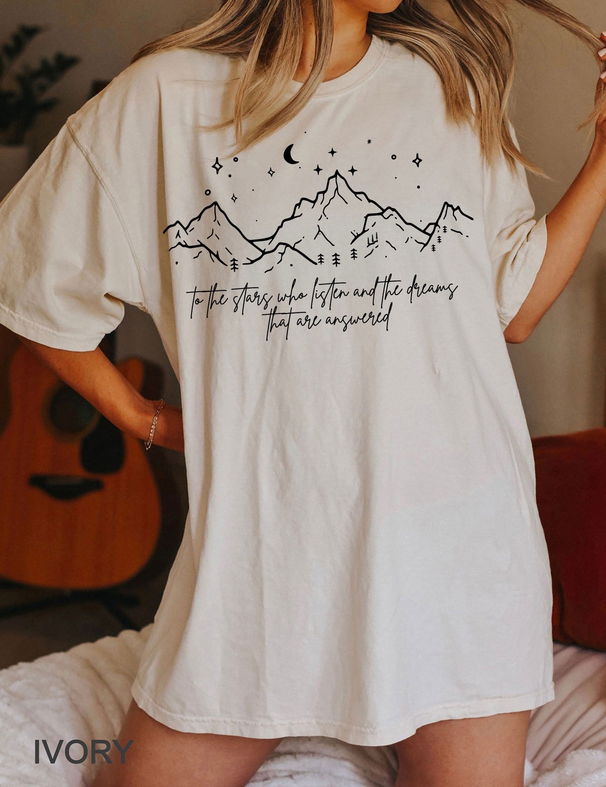 Comfort Colors® SJM, Velaris shirt,To the stars who listen and the dreams that are answer, A Court of Thorns and Roses, iprintasty of Dreams CFVLR65
