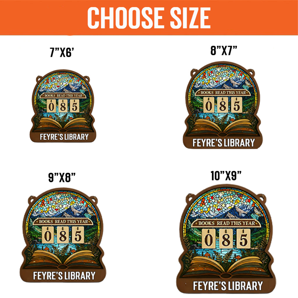 Personalized Book Tracker Sign, Velaris Book Tracker, ACOTAR Fantasy Decor, Books Read Display, Bookish Wall Art, Reading Tracker Gift BTVLR17