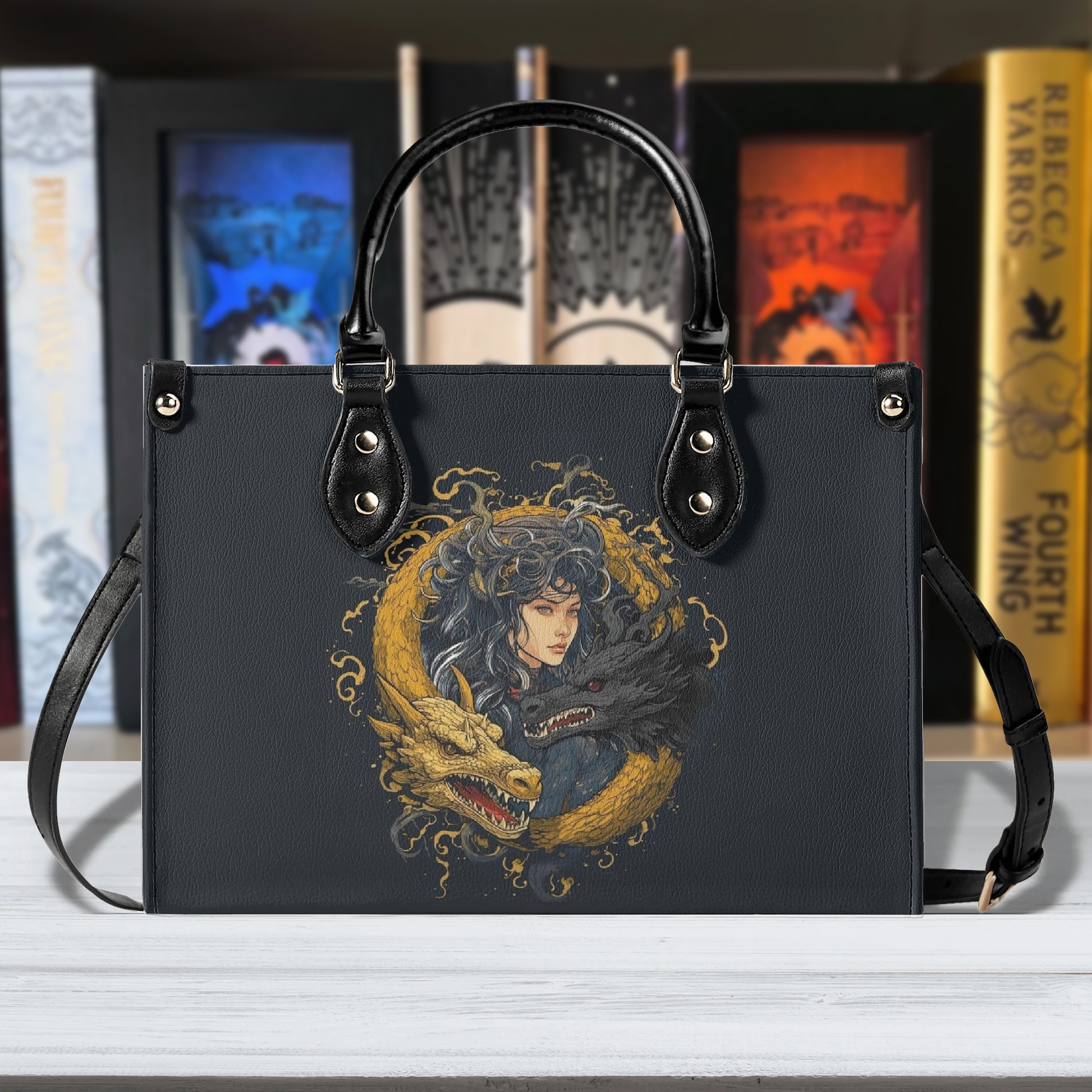 Violet Sorrengail Leather Bag ,Fourth Wing Inspired Bag, Personalized Leather Bag, Fantasy Leather Handbag, Perfect Gift for Women. HBVLR18