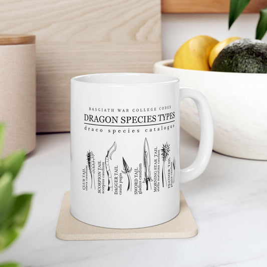 Basgiath Coffee Mug, Fourth Wing Merch, Bookish Gift, Coffee Mug for BookLover, Tea, Microwave Safe Mug, Large Ceramic MGVLR17