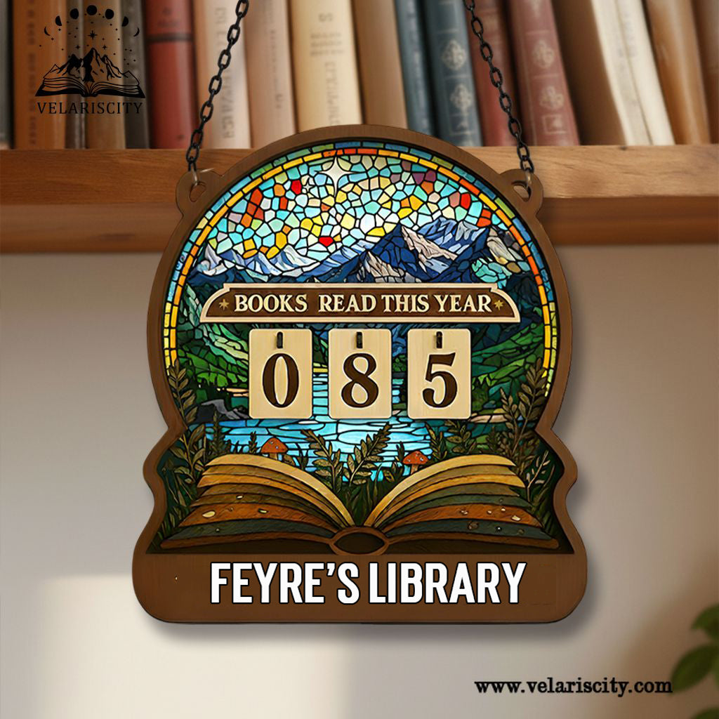 Personalized Book Tracker Sign, Velaris Book Tracker, ACOTAR Fantasy Decor, Books Read Display, Bookish Wall Art, Reading Tracker Gift BTVLR17