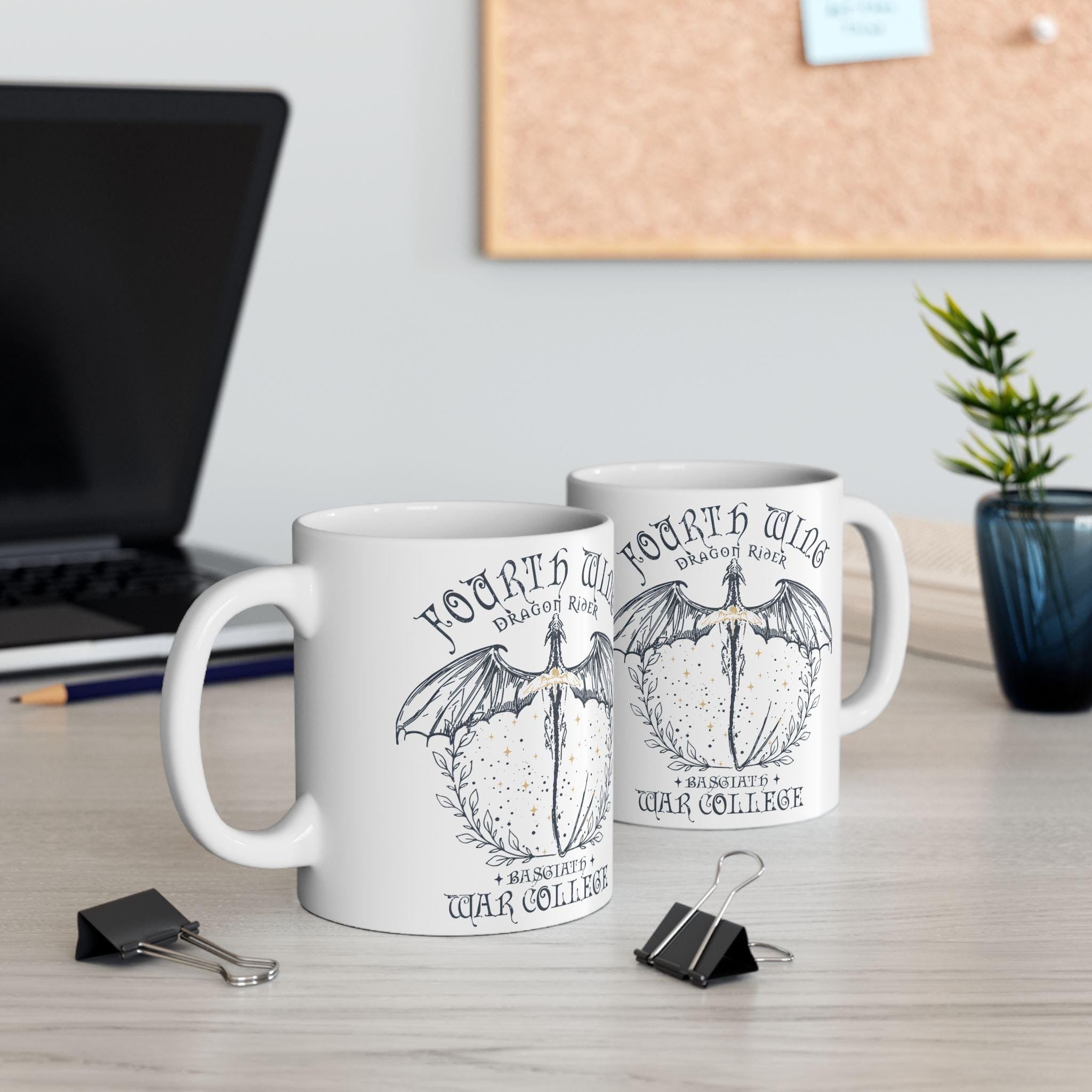 Vintage Basgiath War College Coffee Mug Fourth Wing Dragon Rider Coffee Mug Violet Sorrengail Xaden Riorson Booktok Mug Bookworm gift MGVLR18