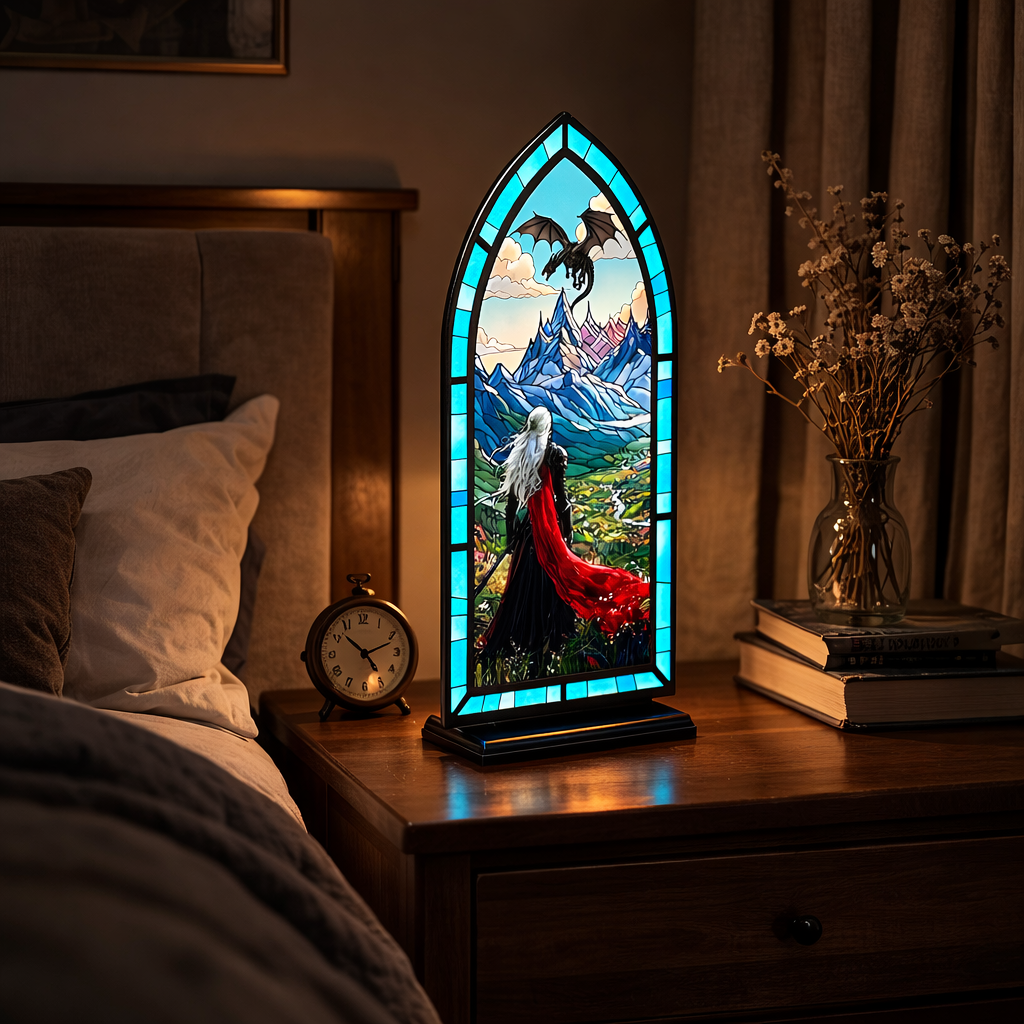 Manon Book Nook, Throne of Glass Inspired Bookshelf Insert, Witch and Dragon Fantasy Decor, Bookish Gift BNVLR41