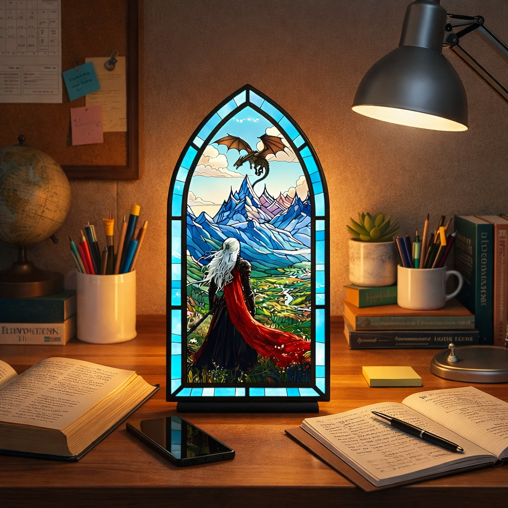 Manon Book Nook, Throne of Glass Inspired Bookshelf Insert, Witch and Dragon Fantasy Decor, Bookish Gift BNVLR41